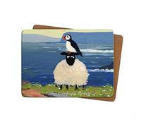 Thomas Joseph Puffin Compares To Ewe Large Table Mat by Artist Individual - Anti-slip - Cork-backed Placemat