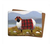 Thomas Joseph See Ewe Jimmy Table Mat - Sheep Gift Placemat with Cork Backing, 290mm x 215mm, 1 Piece