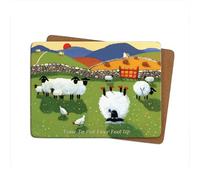 Thomas Joseph Time to Put Ewer Feet Up Table Mat - Sheep Gift Placemat with Cork Backing 290mm x 215mm