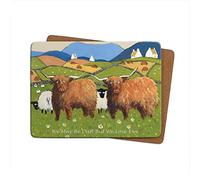 Thomas Joseph We're Daft but We Love Ewe Table Mat - Sheep Gift - Cork Backed Placemat 290mm x 215mm