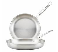 Thomas Keller Insignia by Hestan - Stainless Steel Frying Pan Set, Induction Cooktop Compatible, 11'' & 12.5''