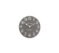 Thomas Kent Arabic Design Dolphin Grey Mantel Clock - 6" London