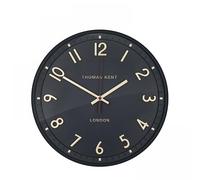 Thomas Kent London Thomas Kent Tresco 14"" Wall Clock with Raised Gold Numerals & Glass Dome (Charcoal), AMC14000