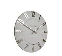 Thomas Kent Mulberry Design Silver Cloud Wall Clock - 12" London