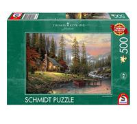 Schmidt Spiele Puzzle – Thomas Kinkade: A Peaceful Retreat – 500-piece – Ages 10+ – New & Sealed
