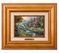 Thomas Kinkade BRW MOUNTAIN PARADISE GO 5"x7" Brushworks - Golden Sunset
