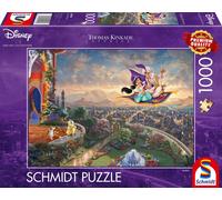 Thomas Kinkade Disney Aladdin and Jasmine 1000 Pieces Schmidt Jigsaw Puzzle