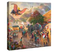 Thomas Kinkade Disney Dumbo 14 x 14 Gallery Wrapped Canvas