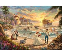 Thomas Kinkade Disney Little Mermaid Celebration of Love Jigsaw Puzzle 1000 Pcs