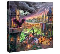 Thomas Kinkade Disney Maleficent 14 x 14 Gallery Wrapped Canvas