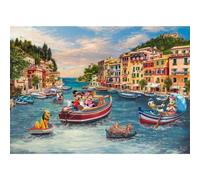 Schmidt Spiele 58053 Disney, Mickey & Minnie in Italy, Thomas Kinkade, 1000 Piece Jigsaw Puzzle