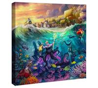 Thomas Kinkade Disney Ursula 14"" x 14"" Gallery Wrap Canvas