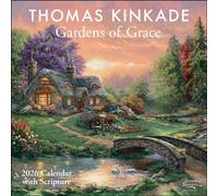Thomas Kinkade Gardens of Grace 2026 Wall Calendar with Scripture