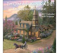 Thomas Kinkade Gardens of Grace 2027 Wall Calendar with Scripture