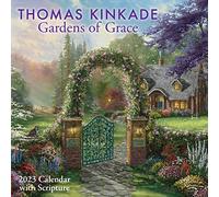 Thomas Kinkade Gardens of Grace with Scripture 2023 Wall Calendar