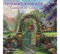 Thomas Kinkade Gardens of Grace with Scripture 2023 Wall Calendar