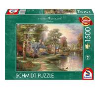 Jigsaw Puzzle - Thomas Kinkade: The House near the Lake