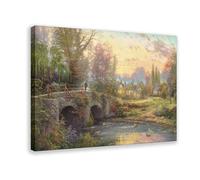 Thomas Kinkade Poster Canvas Poster Frame-style 20x30inch(50x75cm)