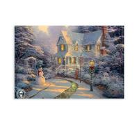 Thomas Kinkade Poster Canvas Poster Unframe-style 24x36inch(60x90cm)
