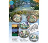 Thomas Kinkade Rock Painting