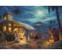 Schmidt Spiele | Thomas Kinkade: Spirit, The Nativity (1000pc) | Puzzle | Ages 12+, 2. Scenic Settings