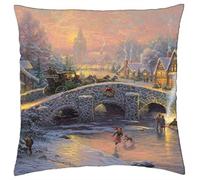 Thomas Kinkade Spirit Of Christmas - Throw Pillow Cover Case (18