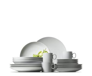Thomas Loft 11900-800001-18843 20-Piece Starter Set 4 x Breakfast / Flat/ Soup Plates and 4 x Cups/ Saucers White