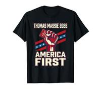 Thomas Massie 2028 America First Constitutional Patriot Value Graphic T-Shirt