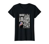 Thomas Massie VS The Machine Value Graphic T-Shirt, Women, Black, XS