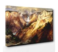 Thomas Moran Grand Canyon of Yellowstone Canvas Wall Art Print 30x20 Inch