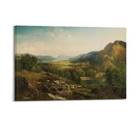 Thomas Moran Minding The Flock Art Poster Picture Print Wall Art Painting Canvas Artworks Idea Room Aesthetic 24x36inch(60x90cm)