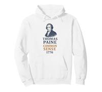 Thomas Paine Common Sense 1776 History Portrait Pullover Hoodie