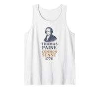 Thomas Paine Common Sense 1776 History Portrait Tank Top