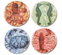 Thomas Paul Melamine PALM BEACH DINNER PLATES S/4 ASSORTED