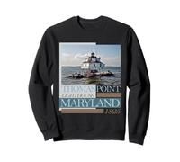 Thomas Point Lighthouse Maryland 1835 Design Sweatshirt