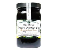 Thomas' Raw Greek Organic Mountain OAK HONEY, ACTIVE 20.5, 490g - Antibacterial Mountain HONEY, Thick & Unpasteurised, Single Origin - The Raw Honey Shop
