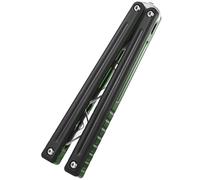 Thomas Refault Tanto, Strive for the Future, Fine-tuning Bushing System, 7075 AL with G10 / Ultem/Carbon Fiber Channel Handle, Multifunctional Tool (Black G10 with Silver Trainer)