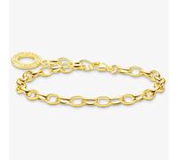 Thomas Sabo Charm Club Charm Club Gold Plated Charm Bracelet X0031-413-39 - Modern - Size 19.5cm - Sterling Silver/Gold Plated