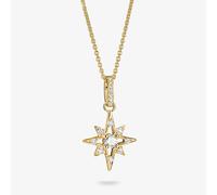 THOMAS SABO 18ct Yellow Gold Plated Cubic Zirconia Star Pendant KE2394-M01-14-L50
