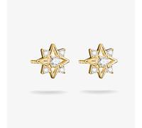 THOMAS SABO 18ct Yellow Gold Plated Cubic Zirconia Star Stud Earrings H2380-M01-14