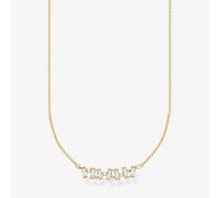 THOMAS SABO 18ct Yellow Gold Plated White Cubic Zirconia Necklace KE2095-414-14