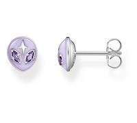 THOMAS SABO 2 Ear studs with alien detailing and cold enamel silver 925 Sterling Silver, Cold Enamel H2274-041-13