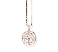THOMAS SABO Ladies Rose Gold Plated 'Tree of Love' Pendant Necklace KE2148-416-14-L45V