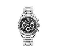 Divine Chrono With Black Dial Silver-Coloured Watch WA0396-201-201