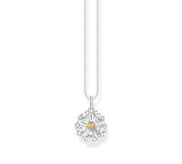 Thomas Sabo Charm Club Charming Sterling Silver Lovely Daisy Necklace KE2086-051-4 - Refined - Sterling Silver / Zirconia