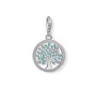 THOMAS SABO 925 Sterling Silver Charm Club Charm Pendant Tree of Love White