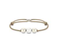 Thomas Sabo A2074-170-19-L22V Unisex Beige Bead Bracelet 925 Sterling Silver