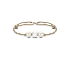 Thomas Sabo A2074-170-19-L22V Unisex Beige Bead Bracelet 925 Sterling Silver