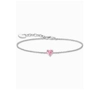Thomas Sabo A2157-051-9-L19V Silver bracelet w. pink zirconia heart