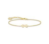 Thomas Sabo Charm Club Essentials Sterling Silver Gold Plated Infinity Bracelet A2161-413-39-L19V